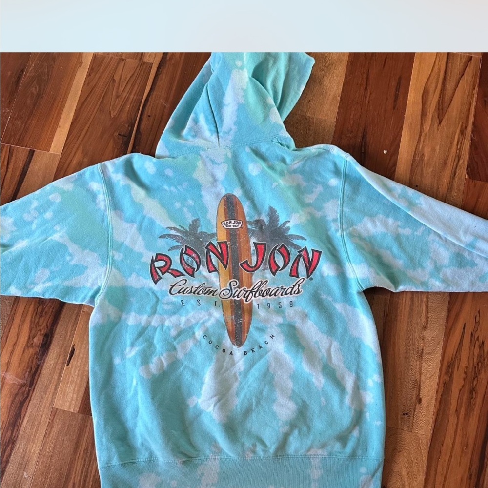 Ron Jon tie die Aqua Hoodie